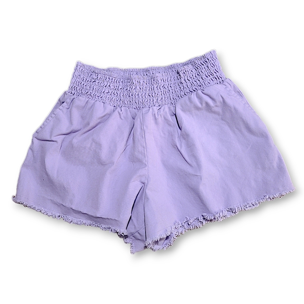 Wild Fable Women's High Rise Pull-on Shorts Elastic Band Purple Lavander Size Sm